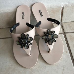 Melissa embellished flip-flops
